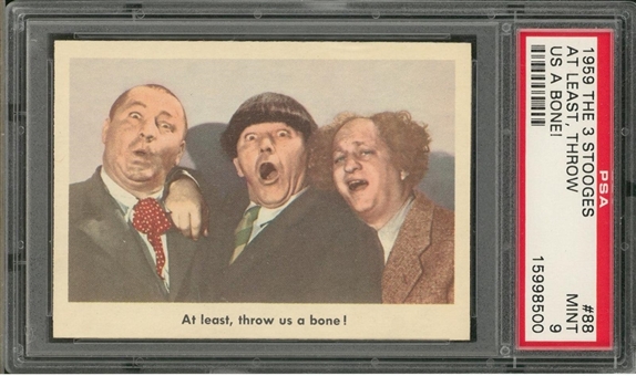 1959 Fleer "Three Stooges" #88 "At Least, Throw… " – PSA MINT 9